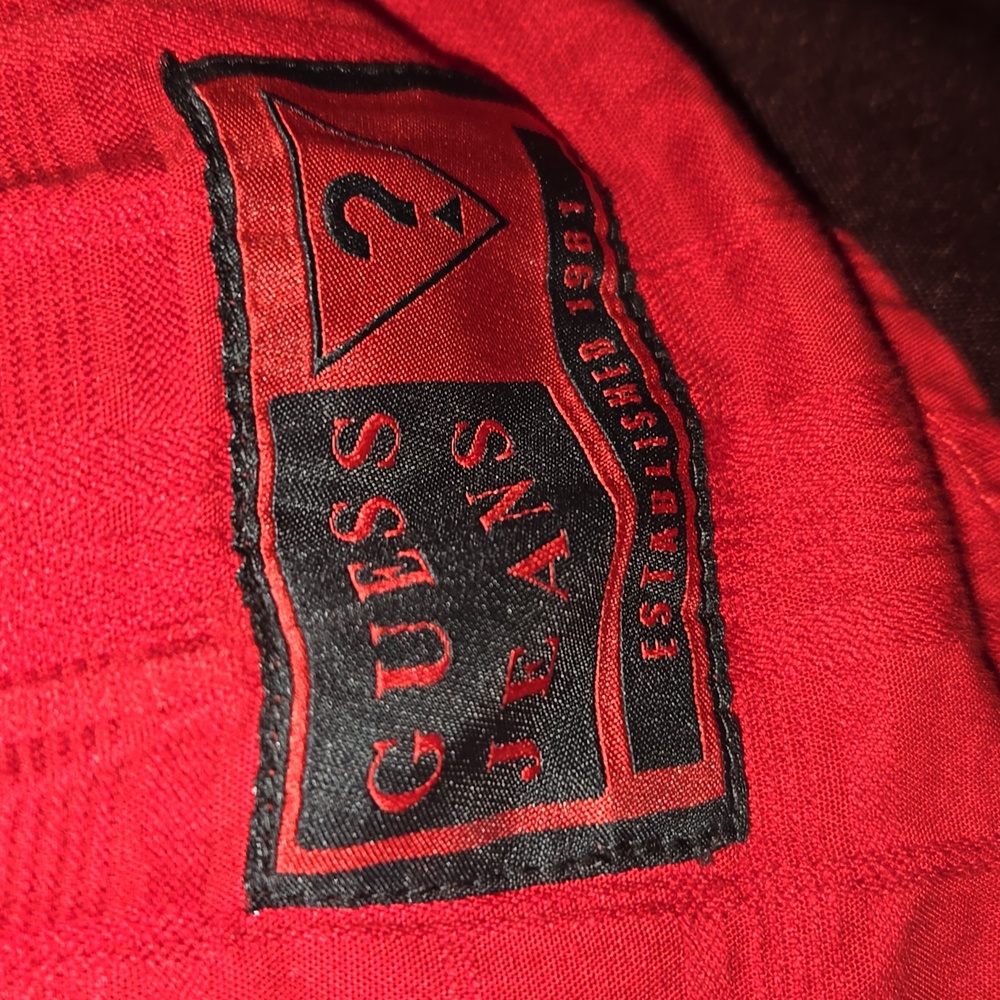 Guess Jeans Red Graphic Tee - Picture 3 of 7